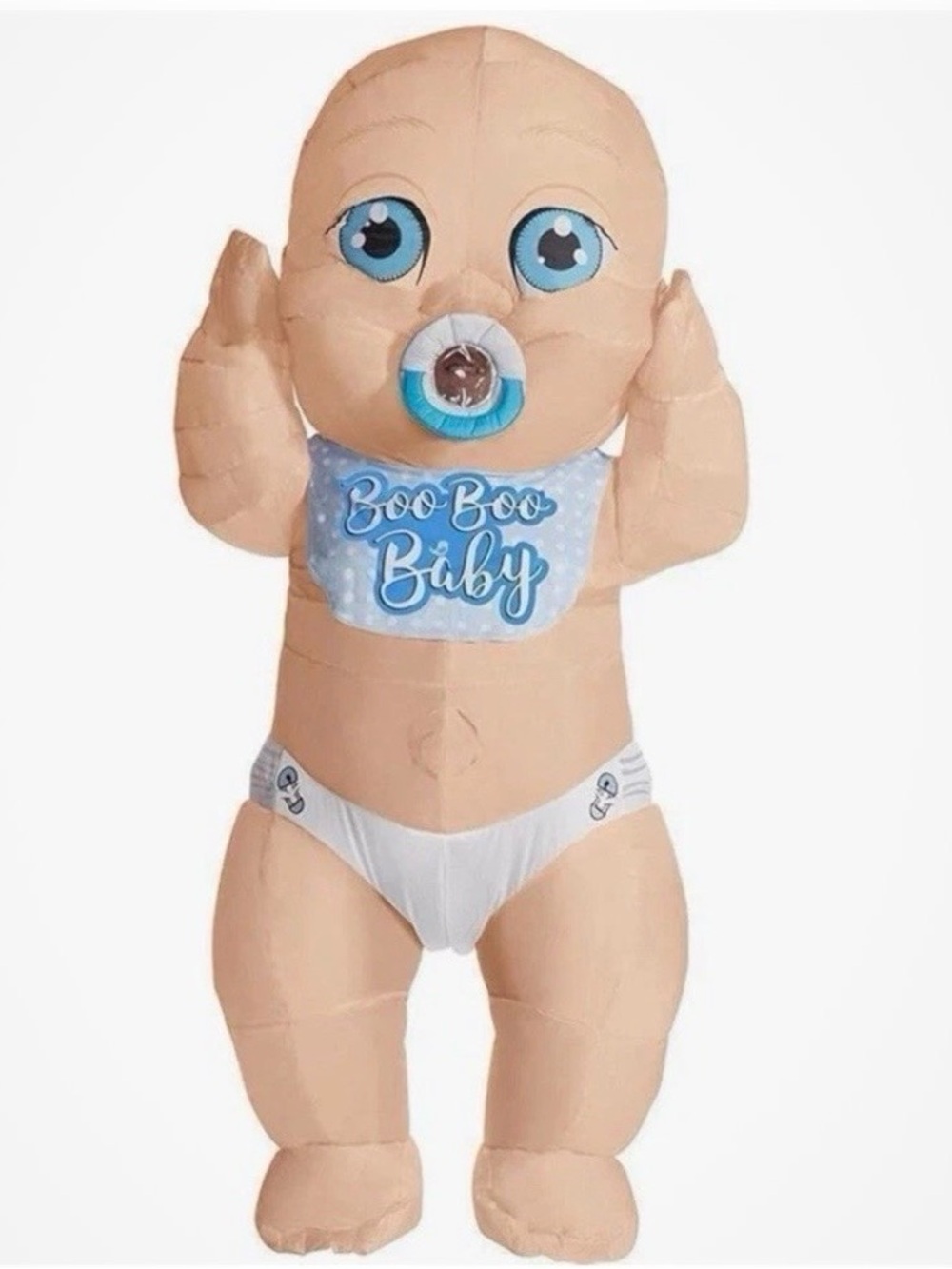Rubie's Adult Inflatable Boo Boo Baby Costume 8' Tall Baby Boy Gender Reveal